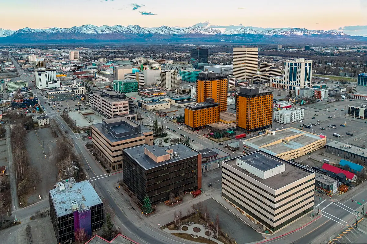 View of Anchorage, AK