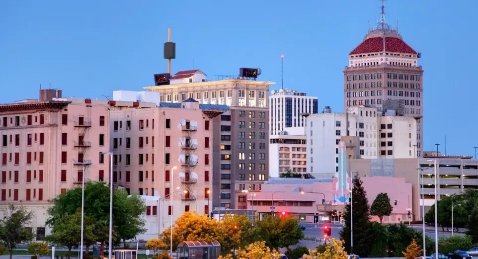 View of Fresno, CA