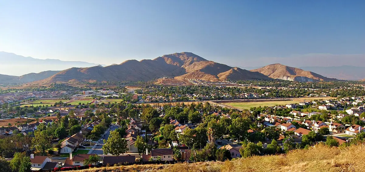View of Jurupa Valley, CA