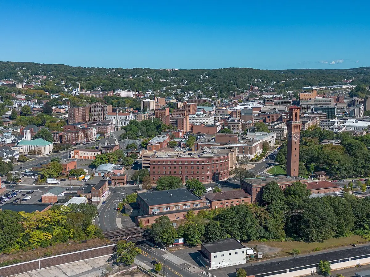 View of Waterbury, CT