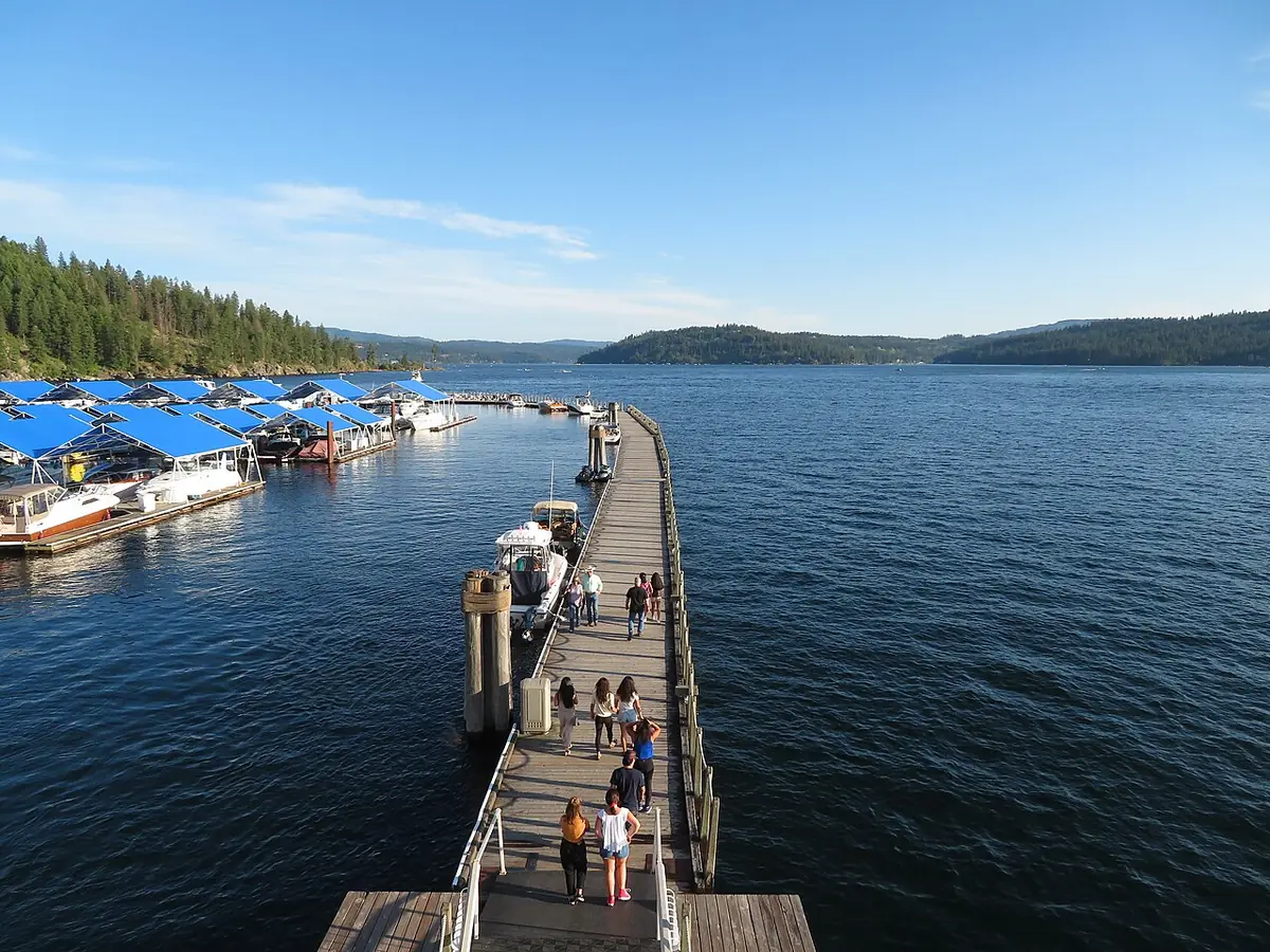 View of Coeur d'Alene, ID