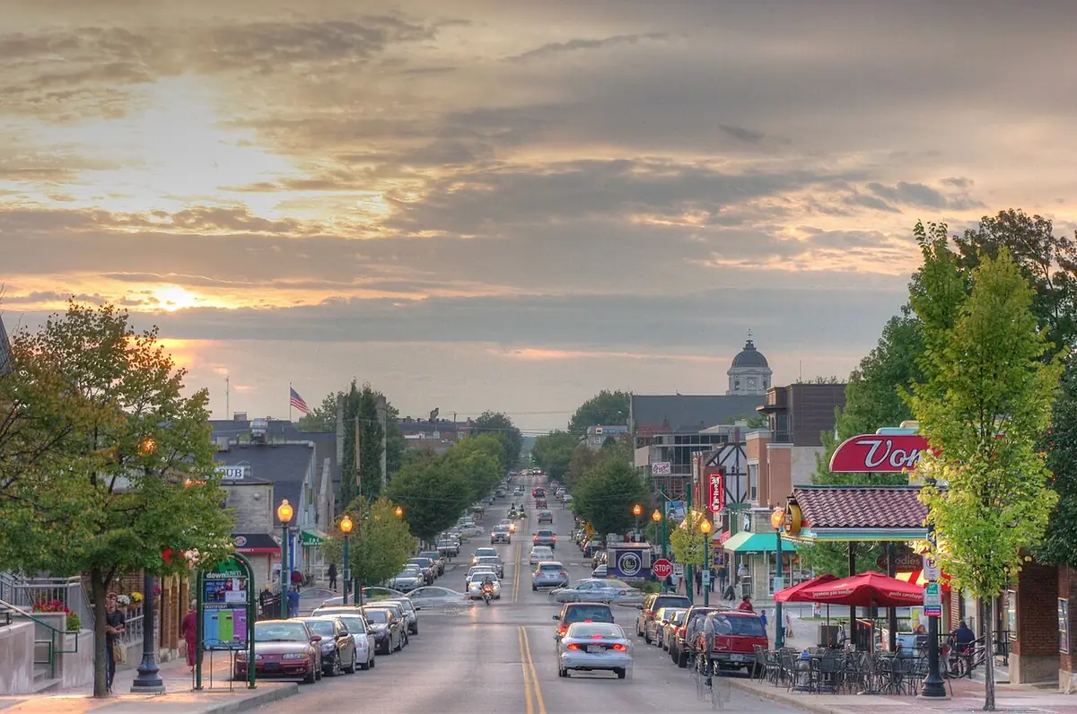 View of Bloomington, IN