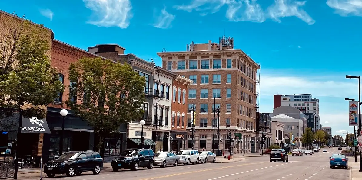 View of Iowa City, IA