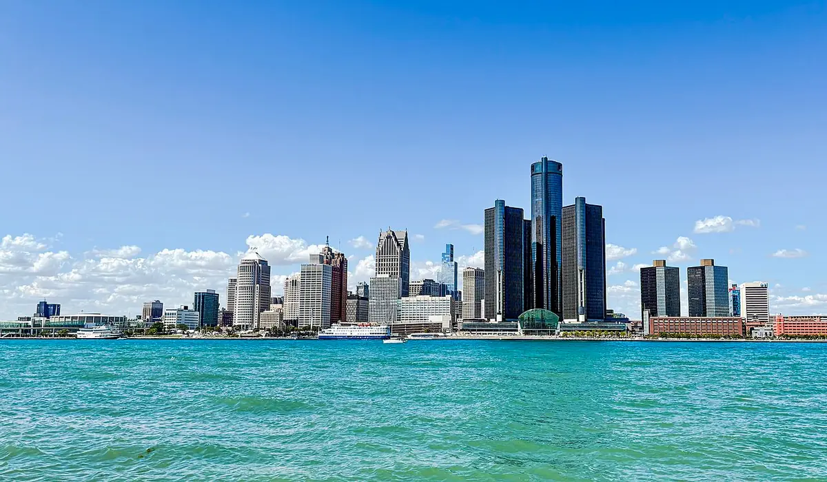 View of Detroit, MI
