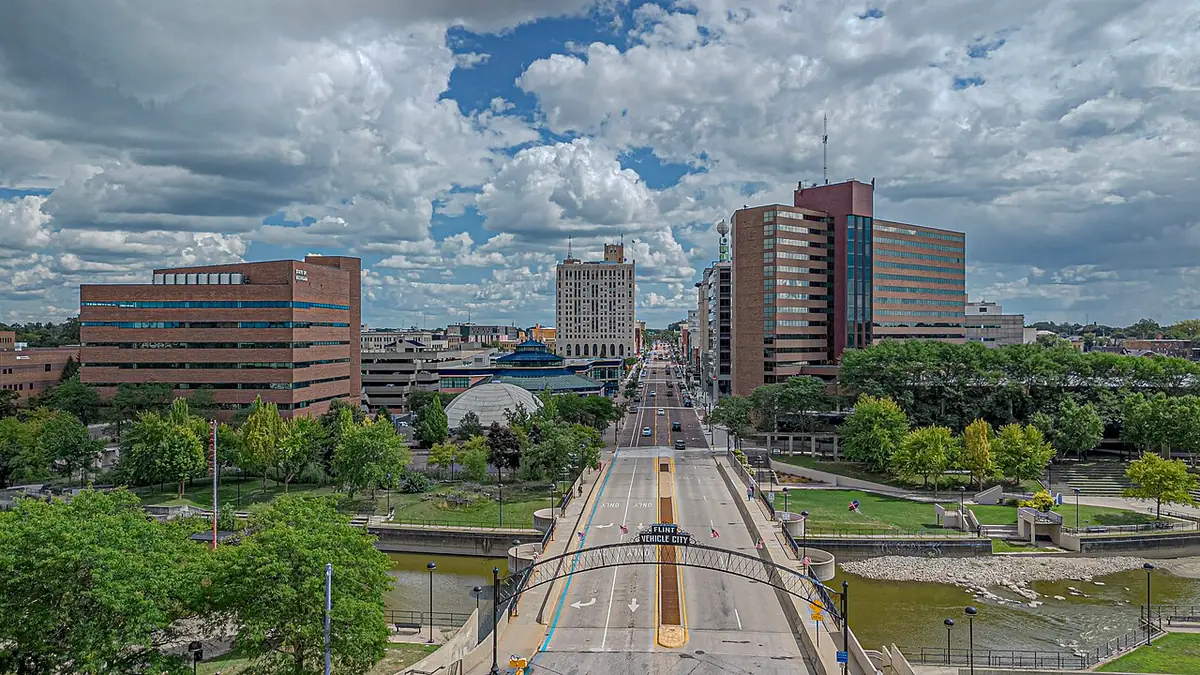 View of Flint, MI
