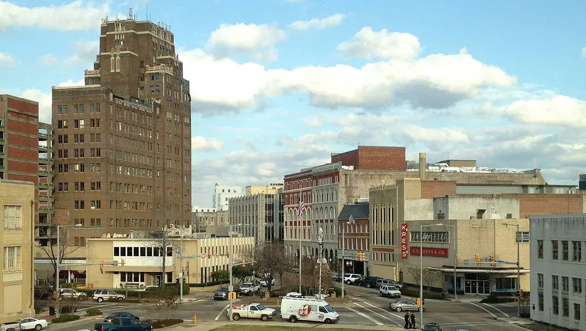 View of Meridian, MS