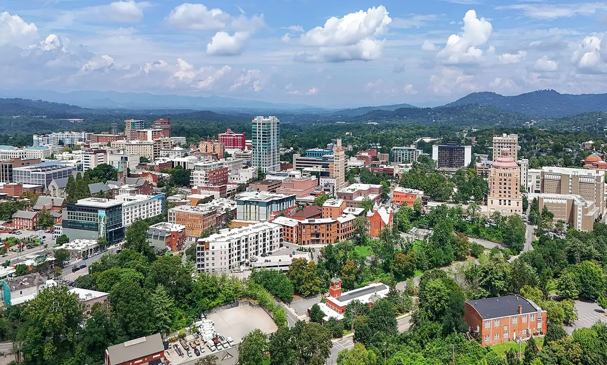 View of Asheville, NC