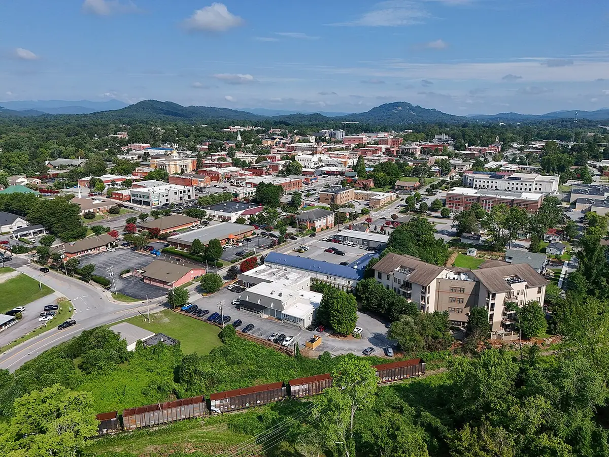 View of Hendersonville, NC