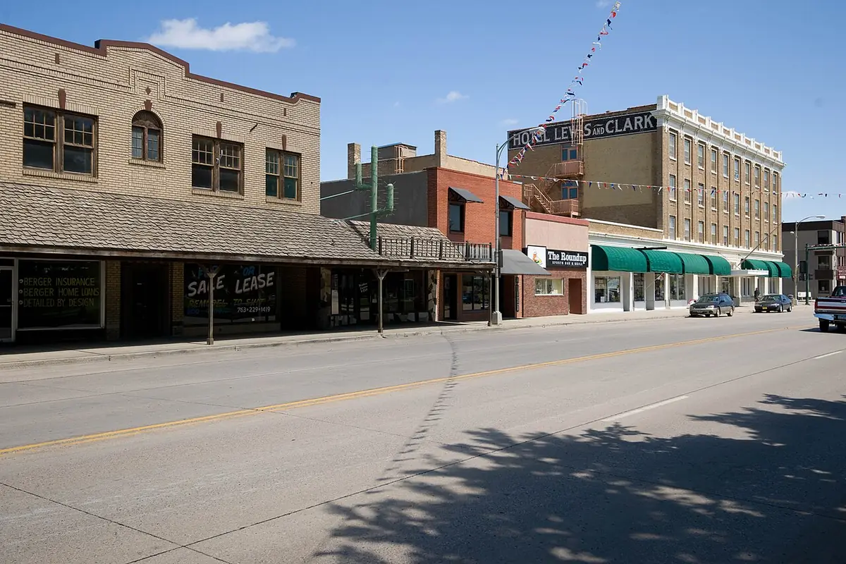 View of Mandan, ND