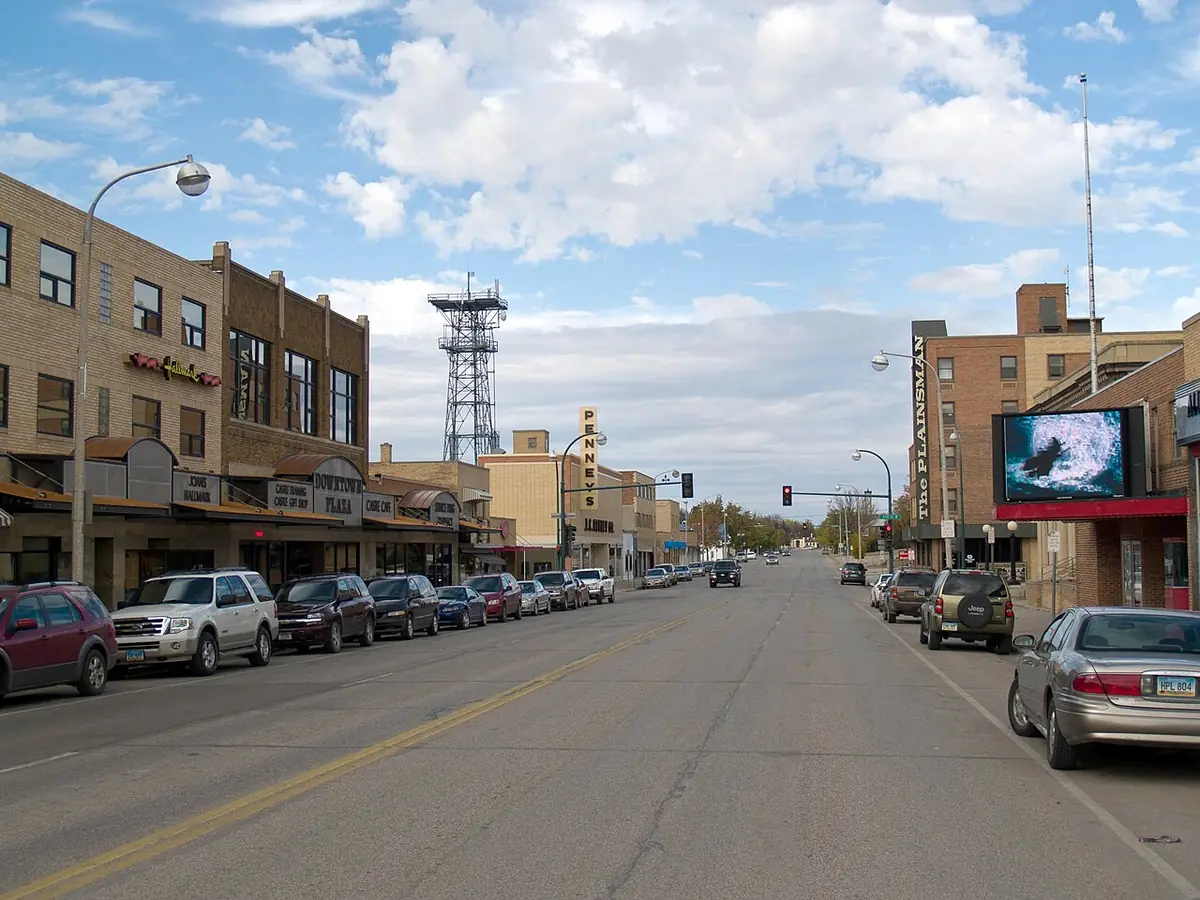 View of Williston, ND