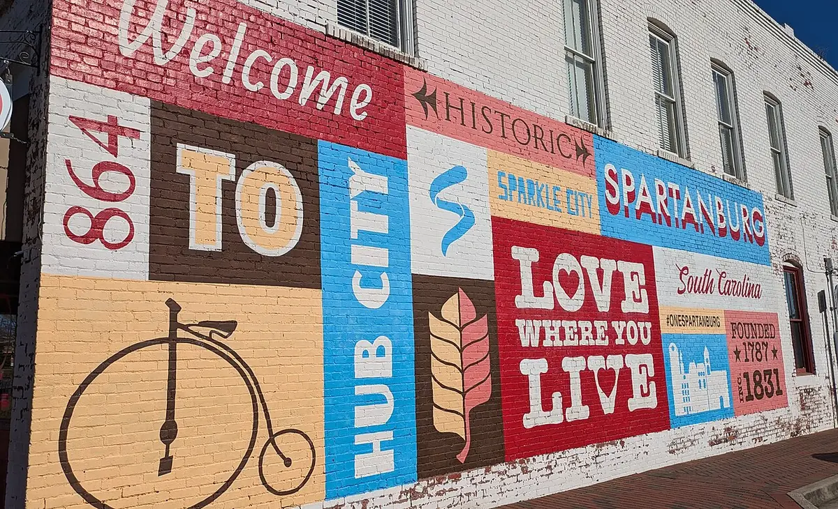 View of Spartanburg, SC