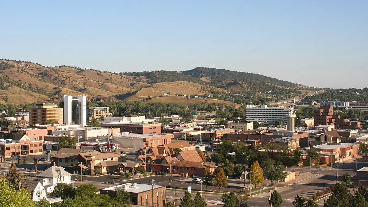 View of Rapid City, SD