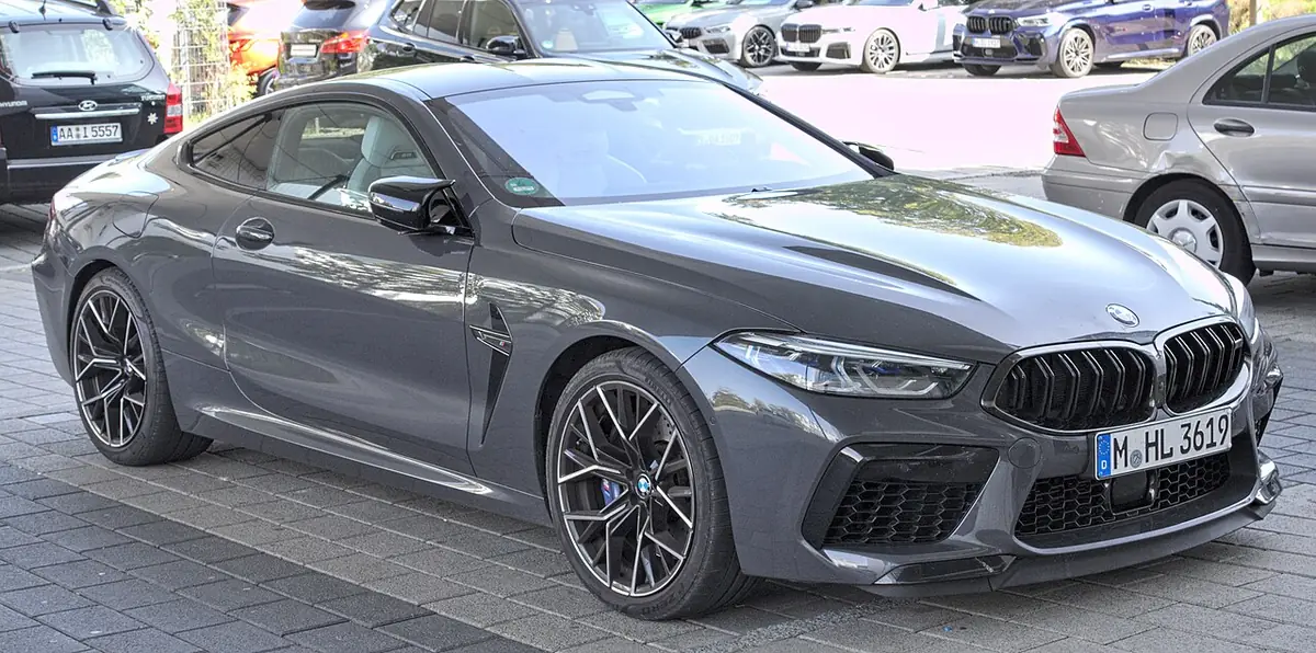 BMW M8 exterior (photo from Wikimedia Commons)