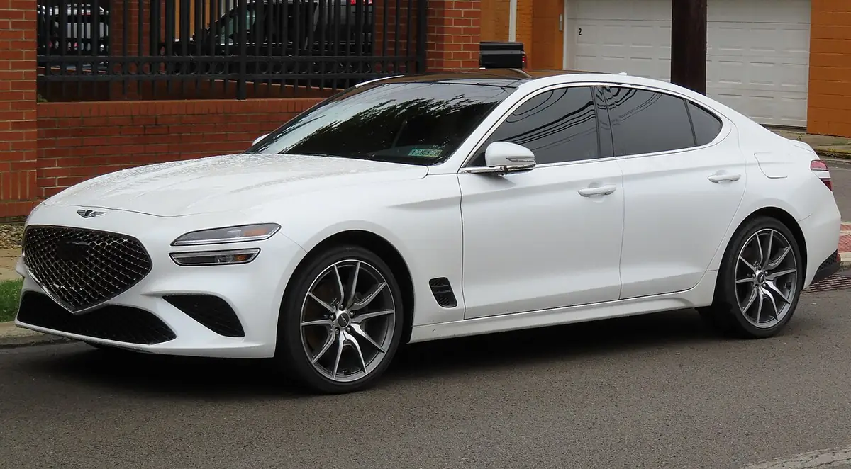 Genesis G70 exterior (photo from Wikimedia Commons)