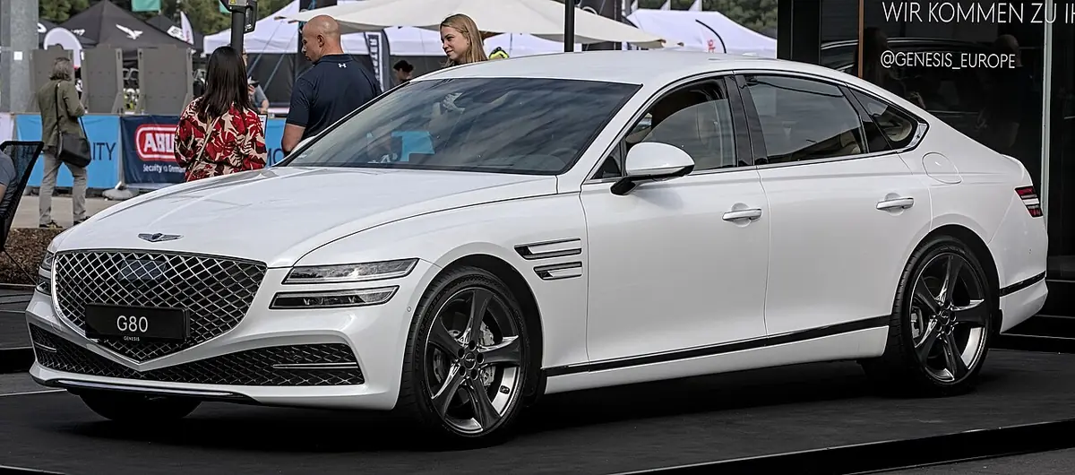 Genesis G80 exterior (photo from Wikimedia Commons)