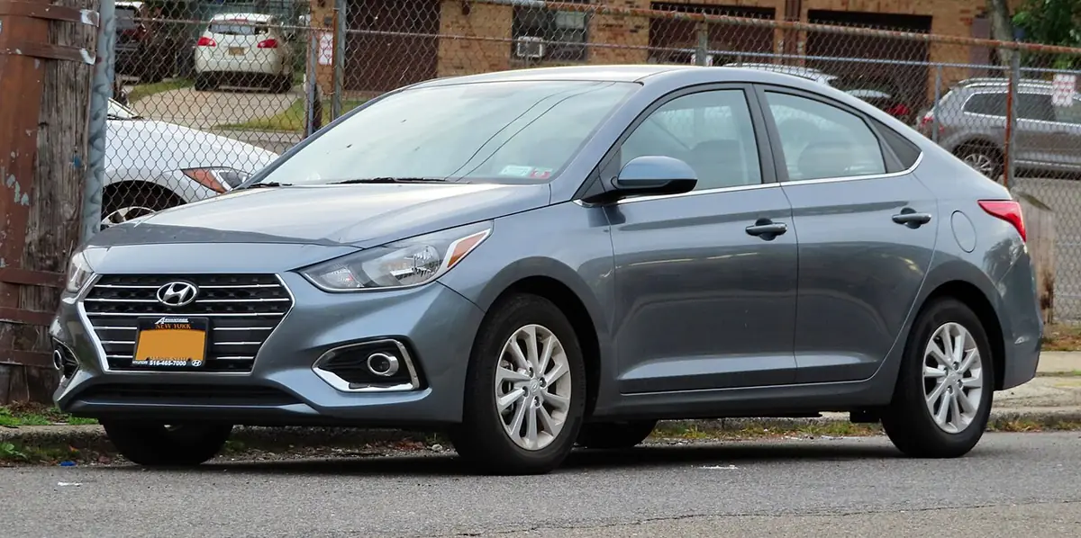 Hyundai Accent (photo from Wikimedia Commons)