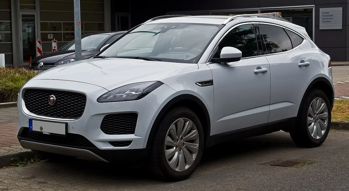 Jaguar E-Pace exterior (photo from Wikimedia Commons)