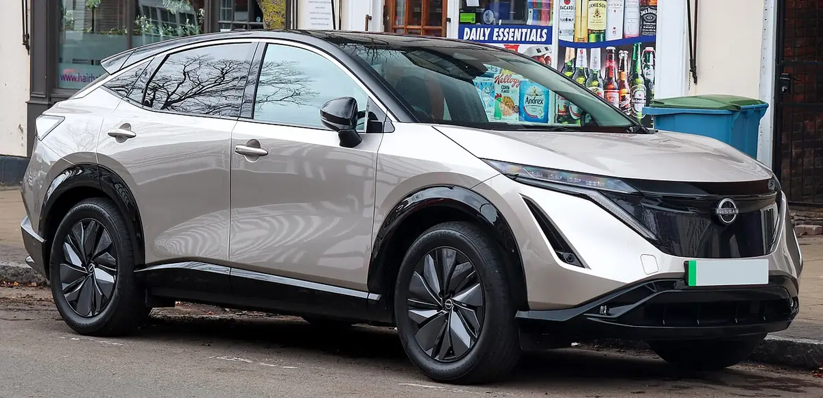 Nissan Ariya exterior (photo from Wikimedia Commons)
