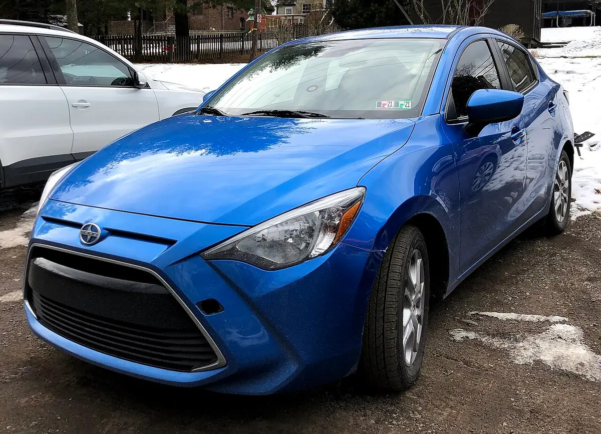 Scion iA exterior (photo from Wikimedia Commons)