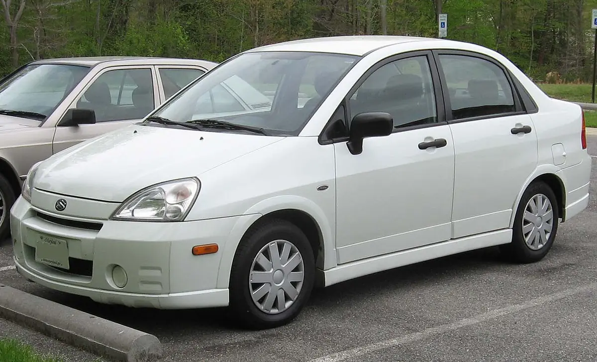Suzuki Aerio exterior (photo from Wikimedia Commons)